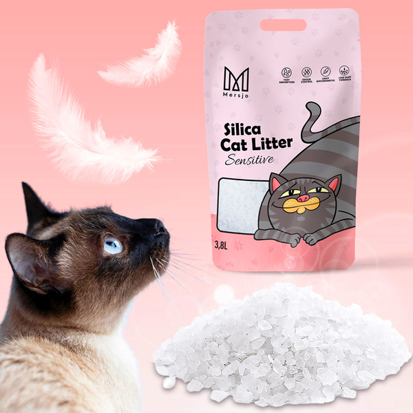 Mersjo Sensitive silicone cat litter 5x3.8L