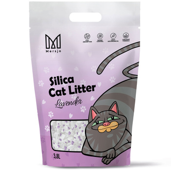 Mersjo Lavendel Silikon Katzenstreu 3.8L