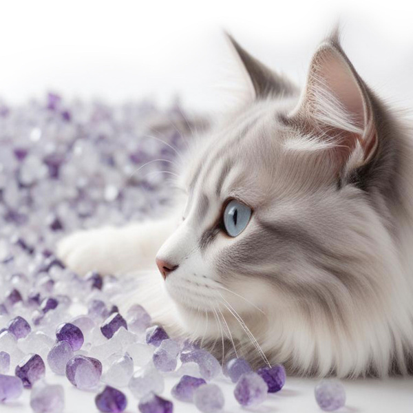 Mersjo Lavendel Silikon Katzenstreu 5x3.8L