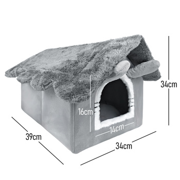 Cat house, plush playpen bed, soft bedding, kennel Mersjo