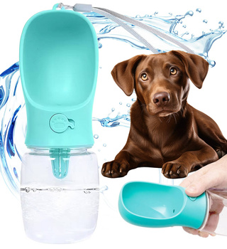 Hunde-Reiseflasche 350 ml türkis