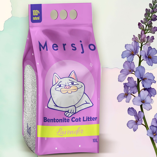 Bentonit Katzenstreu lavendel LAVENDER 10l