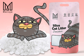 Mersjo Sensitive silicone cat litter 5x3.8L