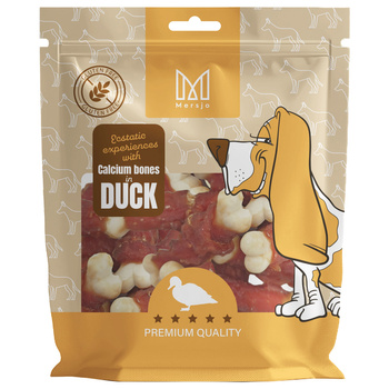 Przysmak dla psa - Kostki wapienne z kaczką Mersjo 500g