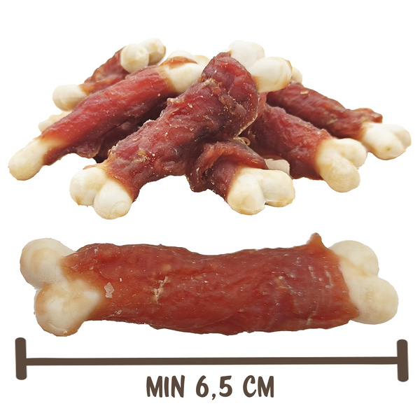 Dog treat - Mersjo calcium bones, natural dog treat, grain-free with duck 500g