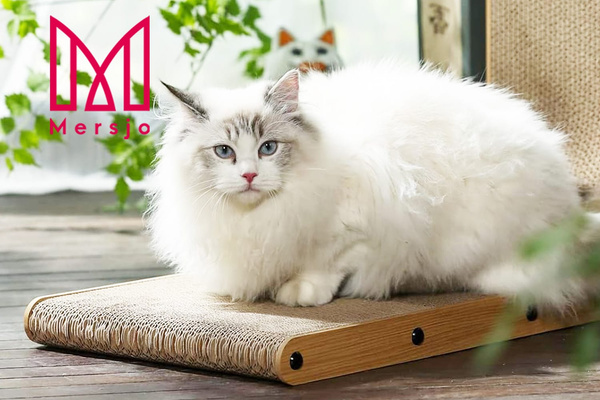Corner cat scratching post SNAPPY 60 cm  with ball + catnip