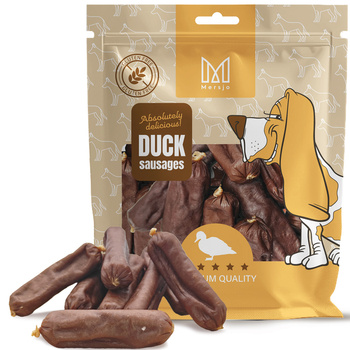 Przysmak dla psa - Kiełbaski z kaczki Mersjo 500g