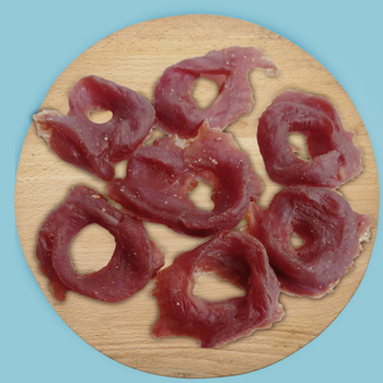 Dog treat - Mersjo soft dried duck rings 500g