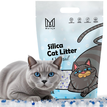 Mersjo Silikon Katzenstreu Neutral 3.8L