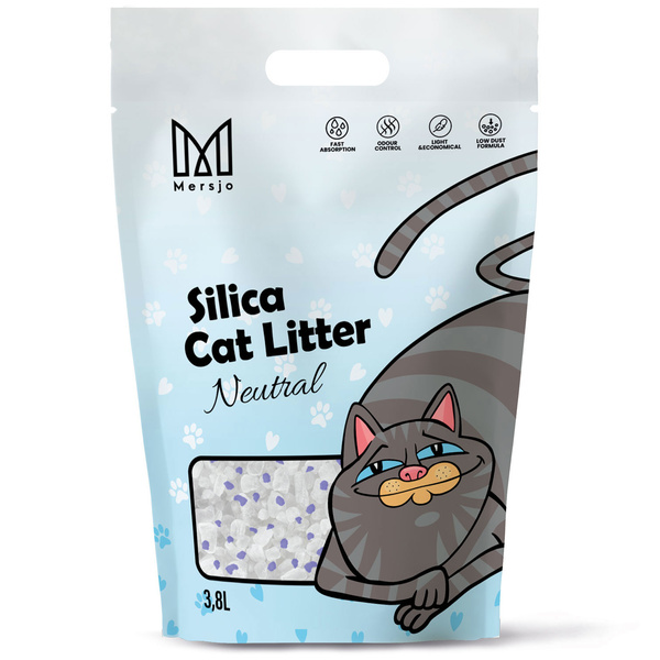 Mersjo Silikon Katzenstreu Neutral 3.8L
