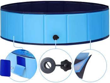 Garden pool for dogs and children ideal for the garden terrace DEXTER 120x30cm