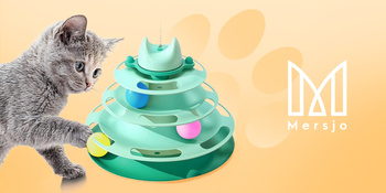 THEODORE' S TOWER interaktives Katzenspielzeug mit Bällen