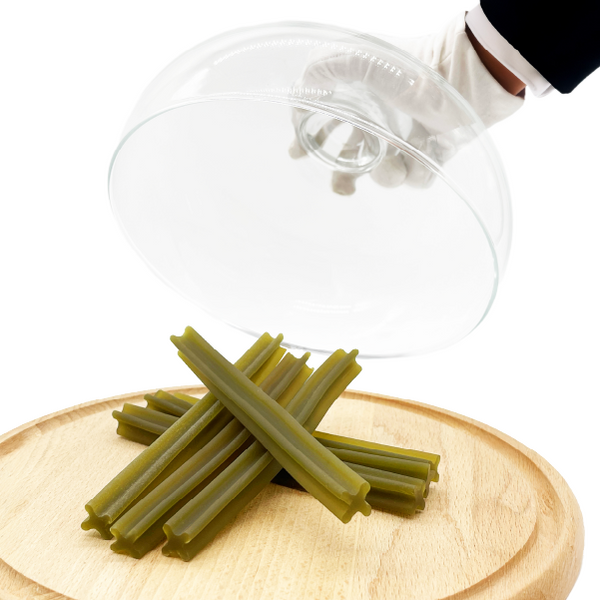 Zahnpflegesnack für Hunde Dental Sticks Mersjo Rind Algen Grüntee 28 Stück