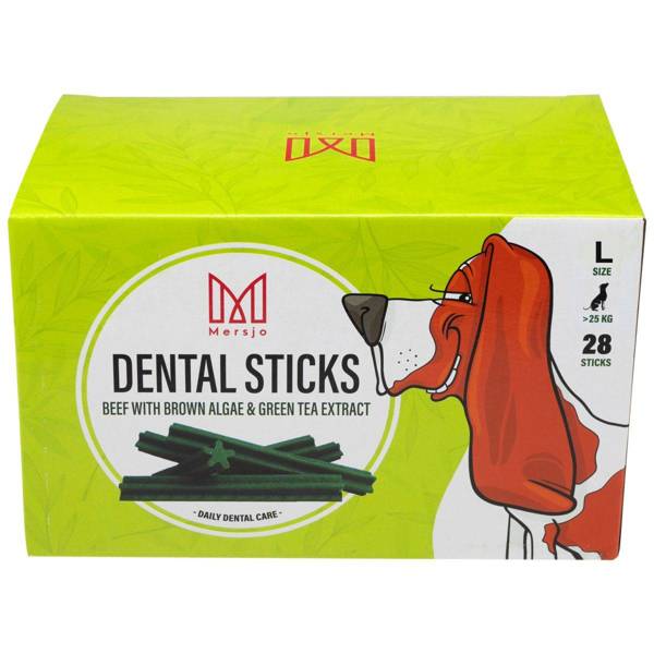 Przekąska stomatologiczna dla psów Dental Sticks L (od 25kg) 28 szt.